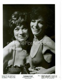 6c779 TURNING POINT 8x10 still '77 great close up of Shirley MacLaine & Anne Bancroft!