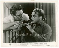 6c824 WHITE HEAT 8x10 still '49 James Cagney & Edmond O'Brien working on escape from prison!