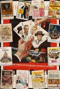 6d002 LOT OF 68 FOLDED ONE-SHEETS '50 - '91 Big Hand for the Little Lady, Atomic Kid & more!