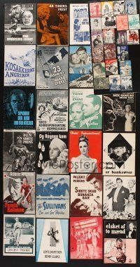 6d033 LOT OF 45 DANISH PROGRAMS FOR U.S. MOVIES '30s-70s lots of great different images & artwork!