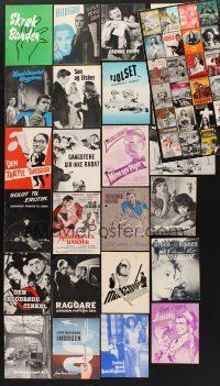 6d035 LOT OF 47 DANISH PROGRAMS FROM NON-U.S. MOVIES '40s-70s lots of great different images!