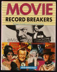 6d175 MOVIE RECORD BREAKERS first edition hardcover book '92 biggest baddest movies of all time!