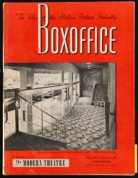 6d058 BOX OFFICE exhibitor magazine November 4, 1950 great 4-page full-color Rio Grande ad!