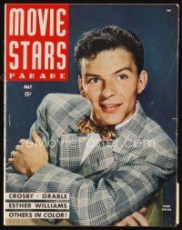 6d141 MOVIE STARS PARADE magazine May 1945 portrait of young Frank Sinatra by Carpenter!