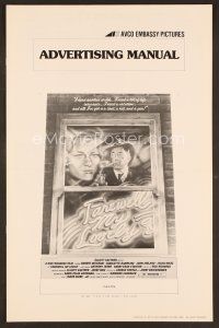 6d347 FAREWELL MY LOVELY pressbook '75 McMacken art of Charlotte Rampling & smoking Robert Mitchum!