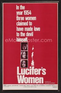 6d359 LUCIFER'S WOMEN pressbook '78 three ladies claimed to make love to the Devil himself!