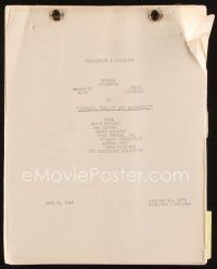 6d246 FEUDIN', FUSSIN' & A-FIGHTIN' continuity & dialogue script Jun 3 1948, screenplay by Beauchamp