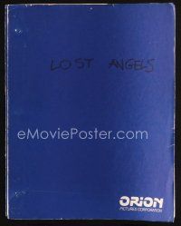 6d264 LOST ANGELS first revision script September 1987, screenplay by Michael Weller!