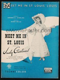 6d298 MEET ME IN ST. LOUIS sheet music '44 Judy Garland, classic, Meet Me In St. Louis, Louis!