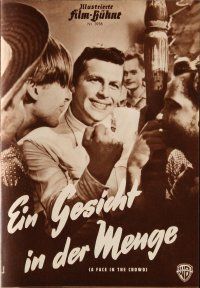 6d203 FACE IN THE CROWD German program '57 Andy Griffith, Elia Kazan, cool different images!