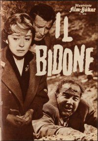 6d229 SWINDLE German program '57 Federico Fellini's Il bidone, Crawford, Masina, different images!