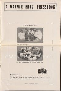 6d318 BALLAD OF CABLE HOGUE pb '70 Sam Peckinpah, Jason Robards & sexy Stella Stevens in wash tub!