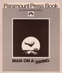 6d362 MAN ON A SWING pressbook '74 Cliff Robertson, Frank Perry, clairvoyant, occultist, murderer!
