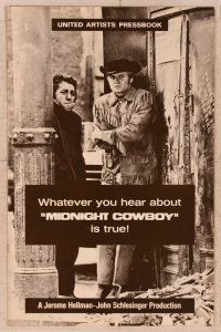 6d367 MIDNIGHT COWBOY X-rated pressbook '69 Dustin Hoffman, Jon Voight, John Schlesinger classic!