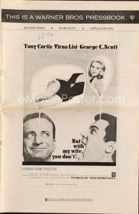 6d374 NOT WITH MY WIFE YOU DON'T pressbook '66 Tony Curtis, sexy nurse Virna Lisi, George C. Scott