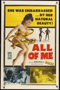 6f034 ALL OF ME 1sh '63 Brenda Denaut, Alice Denham, she was embarrassed by her beauty!