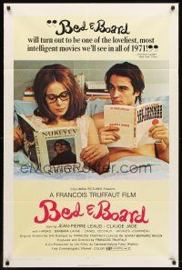 6f086 BED & BOARD 1sh '71 Francois Truffaut's Domicile conjugal, Jean-Pierre Leaud!