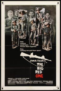 6f104 BIG RED ONE 1sh '80 directed by Samuel Fuller, Lee Marvin, Mark Hamill in WWII!