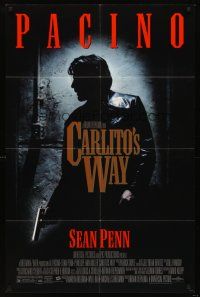 6f172 CARLITO'S WAY 1sh '93 Al Pacino, Sean Penn, Penelope Ann Miller, Brian De Palma!