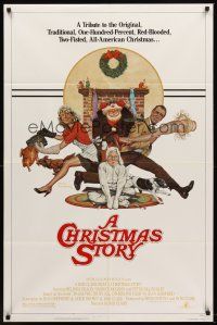 6f192 CHRISTMAS STORY 1sh '83 best classic Christmas movie, great art by Robert Tanenbaum!