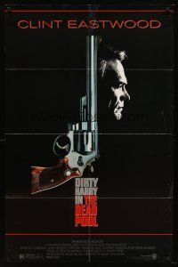 6f243 DEAD POOL 1sh '88 Clint Eastwood as tough cop Dirty Harry, cool smoking gun image!