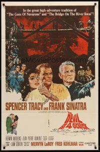 6f258 DEVIL AT 4 O'CLOCK 1sh '61 Howard Terpning artwork of Spencer Tracy & Frank Sinatra!