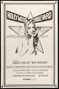 6f470 HOLLYWOOD BOULEVARD 1sh R1970s sexy John Solie art, the street where starlets are made!