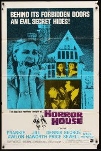 6f479 HORROR HOUSE int'l 1sh '70 behind its forbidden doors an evil secret hides, dead are restless!