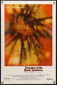 6f515 INVASION OF THE BODY SNATCHERS 1sh '78 Philip Kaufman classic remake of deep space invaders!