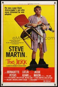 6f531 JERK style B 1sh '79 wacky Steve Martin is the son of a poor black sharecropper!