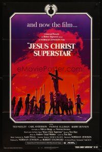 6f532 JESUS CHRIST SUPERSTAR 1sh '73 Ted Neeley, Andrew Lloyd Webber religious musical