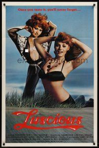 6f621 LUSCIOUS 1sh '80 Samantha Fox & Lisa DeLeeux are sexy redheads, x-rated!