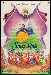 6f849 SNOW WHITE & THE SEVEN DWARFS DS 1sh R93 Walt Disney animated cartoon fantasy classic!