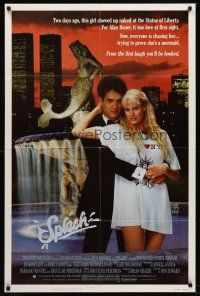 6f857 SPLASH 1sh '84 Tom Hanks loves mermaid Daryl Hannah in New York City!