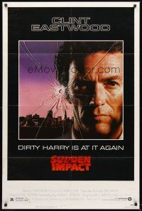 6f870 SUDDEN IMPACT 1sh '83 Clint Eastwood is at it again as Dirty Harry, great image!