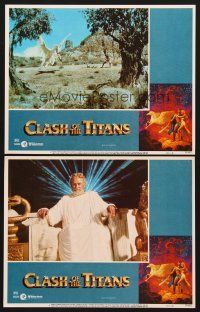 6g867 CLASH OF THE TITANS 2 LCs '81 Ray Harryhausen, Laurence Olivier as Zeus!
