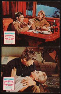 6g871 DEAD HEAT ON A MERRY-GO-ROUND 2 LCs '66 James Coburn is the slickest swingin'est con man ever!
