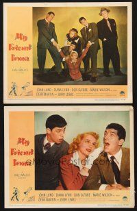 6g941 MY FRIEND IRMA 2 LCs '49 first Dean Martin & Jerry Lewis, great image w/Marie Wilson!