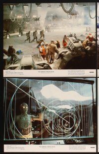 6g164 EMPIRE STRIKES BACK 8 color 11x14 stills '80 George Lucas, cool scenes from sci-fi classic!