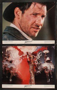 6g241 INDIANA JONES & THE TEMPLE OF DOOM 8 color 11x14 stills '84 Harrison Ford, Kate Capshaw!