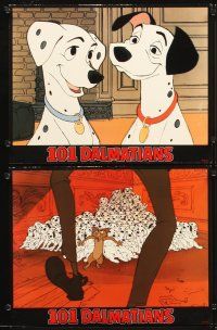 6g354 ONE HUNDRED & ONE DALMATIANS 8 LCs R91 most classic Walt Disney canine family cartoon!