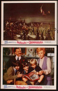 6g793 BEDKNOBS & BROOMSTICKS 3 LCs '71 Walt Disney, Angela Lansbury, David Tomlinson & children!