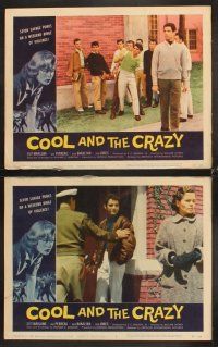 6g505 COOL & THE CRAZY 7 LCs '58 savage punks on binge of violence, Dick Bakalyan, classic '50s!