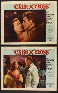 6g506 CRISS CROSS 7 LCs R58 Burt Lancaster, Yvonne De Carlo, Dan Duryea, cool film noir images!