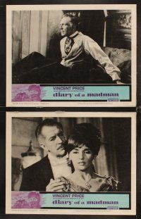 6g153 DIARY OF A MADMAN 8 LCs '63 cool images of Vincent Price & Nancy Kovack!