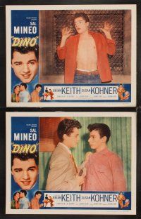 6g512 DINO 7 LCs '57 Brian Keith, troubled teen Sal Mineo, Brian Keith, Susan Kohner!