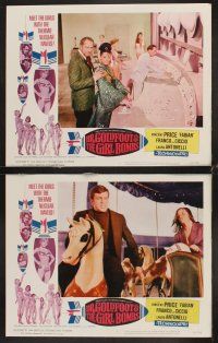 6g161 DR. GOLDFOOT & THE GIRL BOMBS 8 LCs '66 Mario Bava, Vincent Price & sexy babes!
