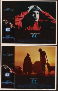 6g163 E.T. THE EXTRA TERRESTRIAL 8 LCs '82 Steven Spielberg classic, Henry Thomas, Drew Barrymore!