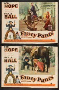 6g174 FANCY PANTS 8 LCs R62 Lucille Ball & wacky cowboy Bob Hope are driving the west wild!