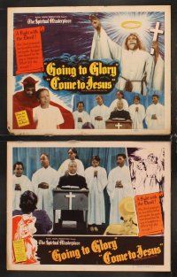 6g001 GOING TO GLORY COME TO JESUS 8 LCs '46 religious melodrama, all-colored cast!
